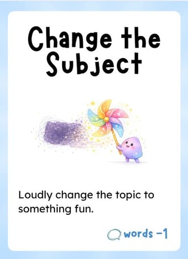 Change the Subject card