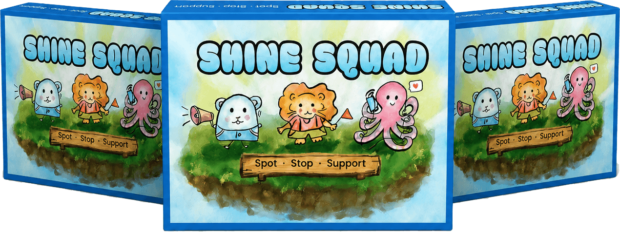 Shine Squad card game box